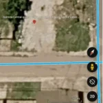 Área de terreno sendo 3 lotes juntos 900m² com uma casa