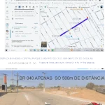 Área de terreno sendo 3 lotes juntos 900m² com uma casa